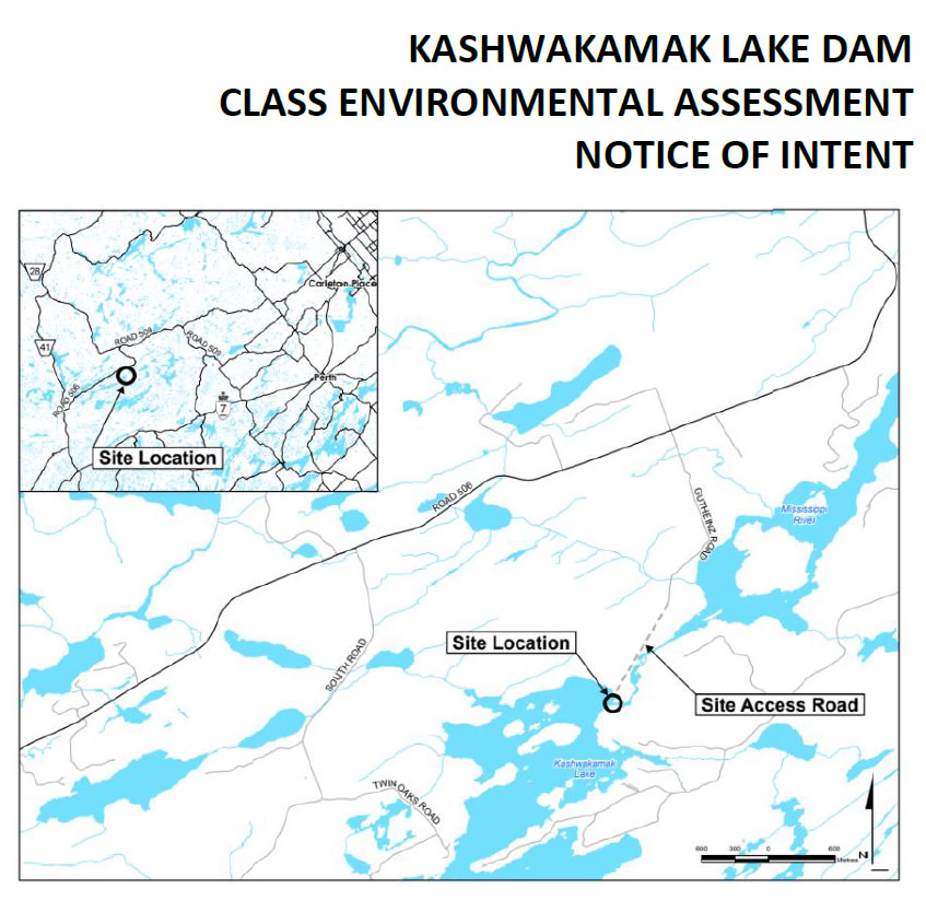 Kashwakamak Lake Dam Environmental Assessment Notice of Intent